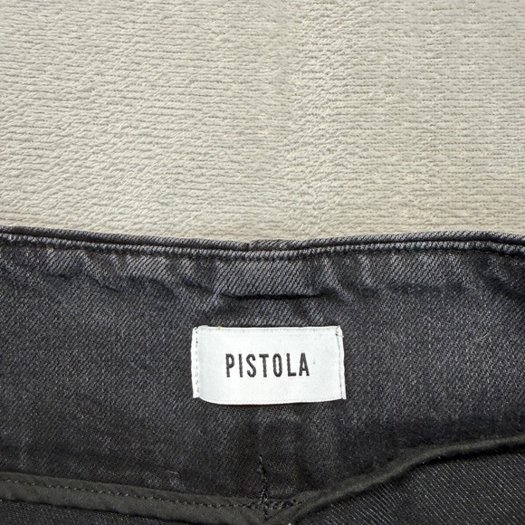 PISTOLA Jeans Women's 27 Windsor in Blackbird Wash High Waisted Pleated Denim - Picture 5 of 16